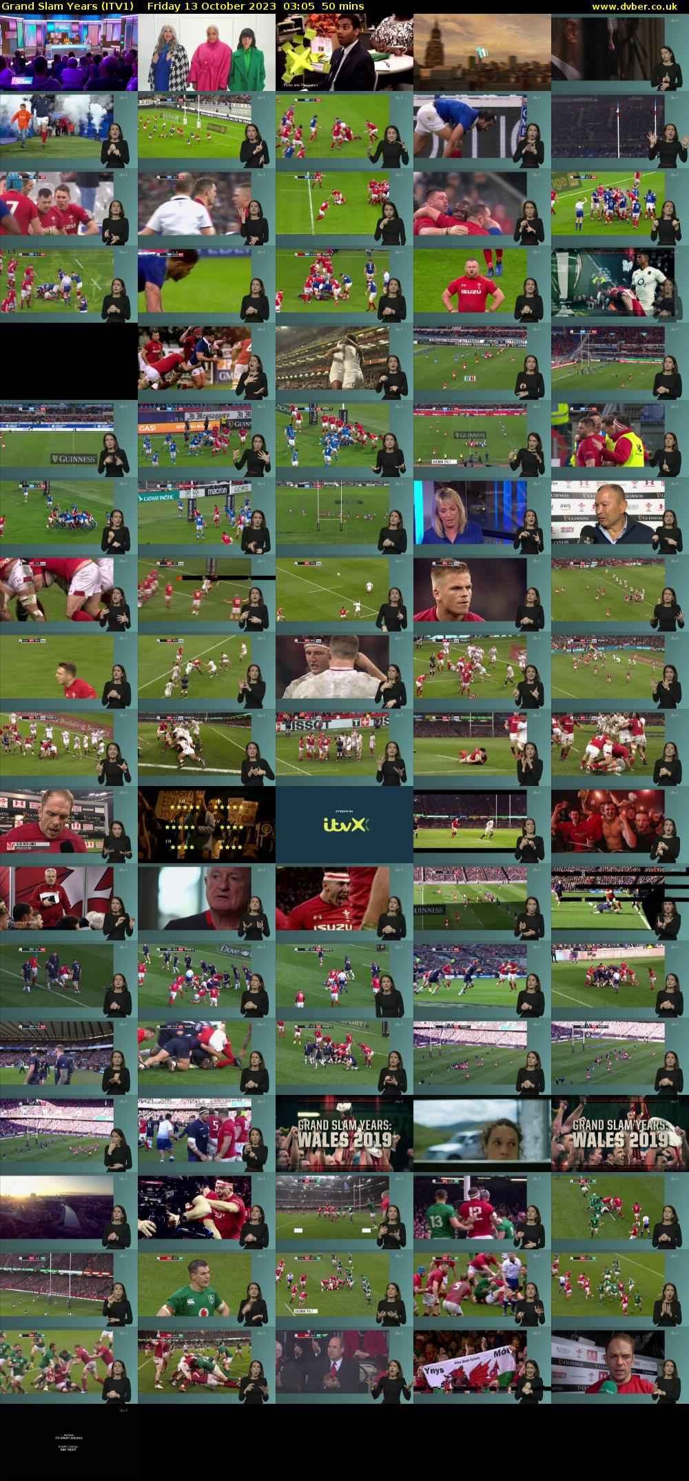 Grand Slam Years (ITV1) Friday 13 October 2023 03:05 - 03:55
