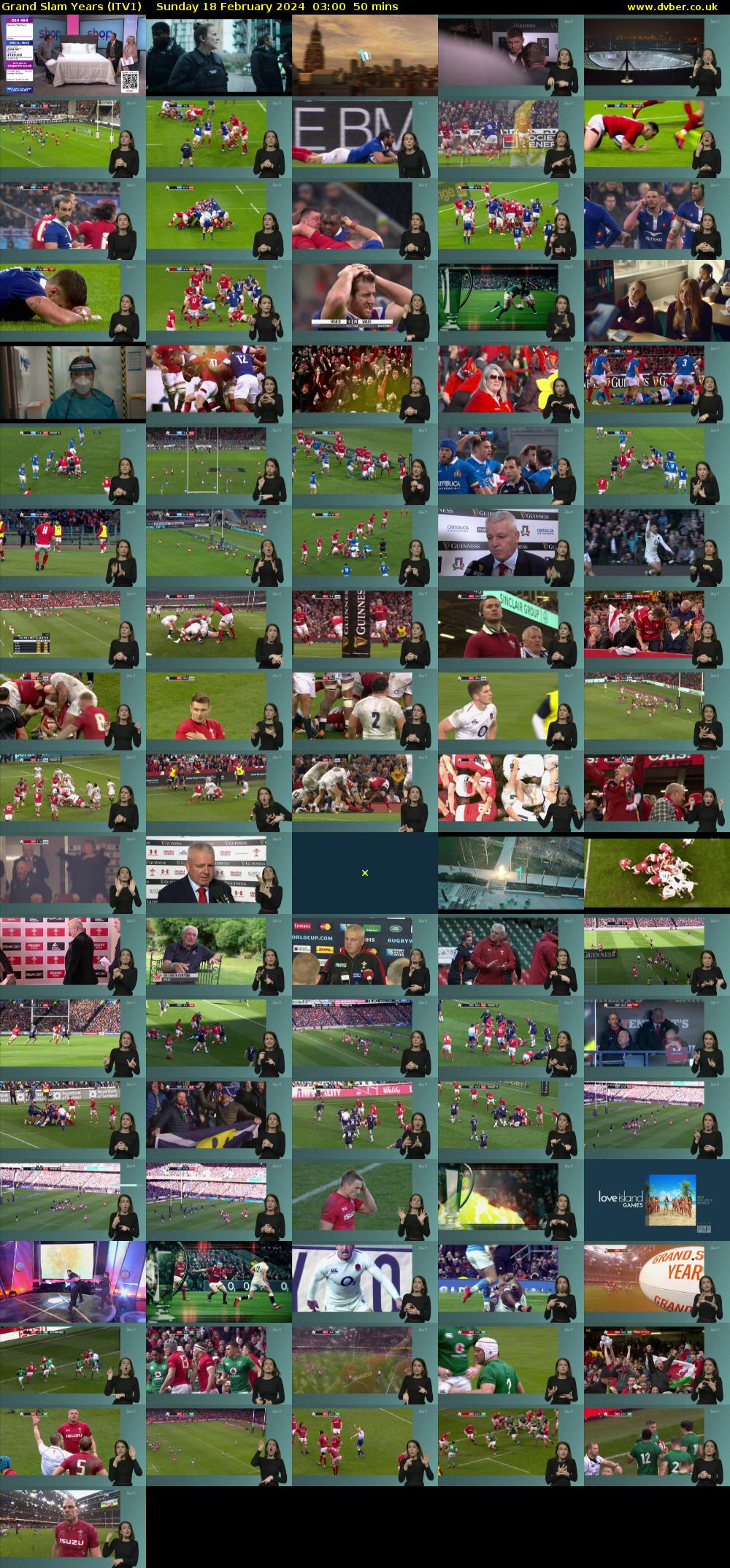Grand Slam Years (ITV1) Sunday 18 February 2024 03:00 - 03:50