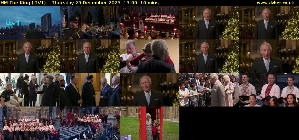 HM The King (ITV1) Thursday 25 December 2025 15:00 - 15:10