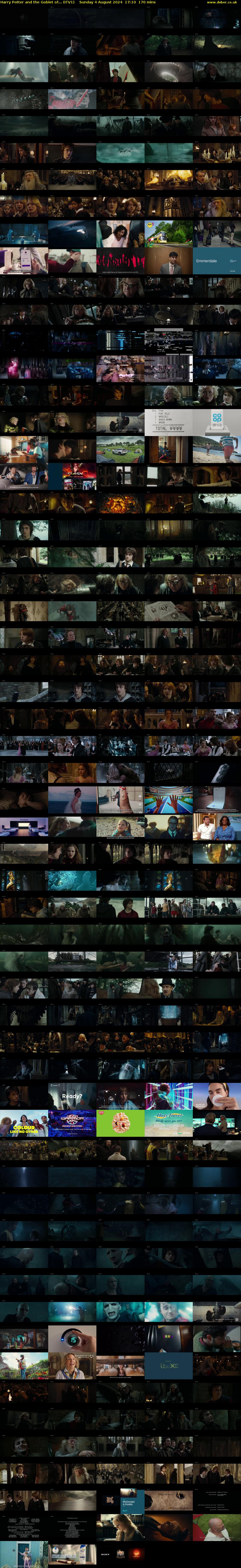 Harry Potter and the Goblet of... (ITV1) Sunday 4 August 2024 17:10 - 20:00