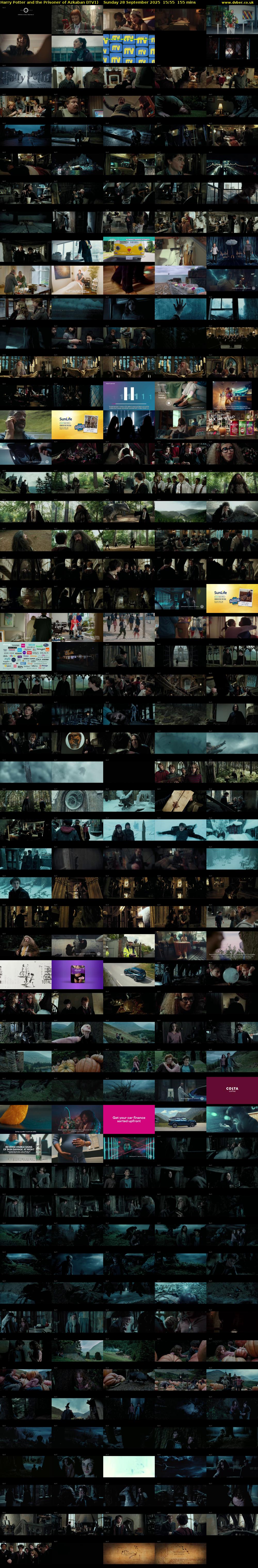 Harry Potter and the Prisoner of Azkaban (ITV1) Sunday 28 September 2025 15:55 - 18:30