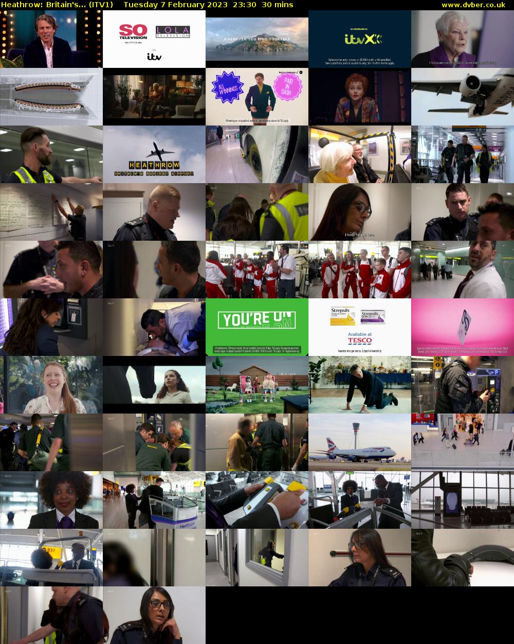 Heathrow: Britain's... (ITV1) Tuesday 7 February 2023 23:30 - 00:00