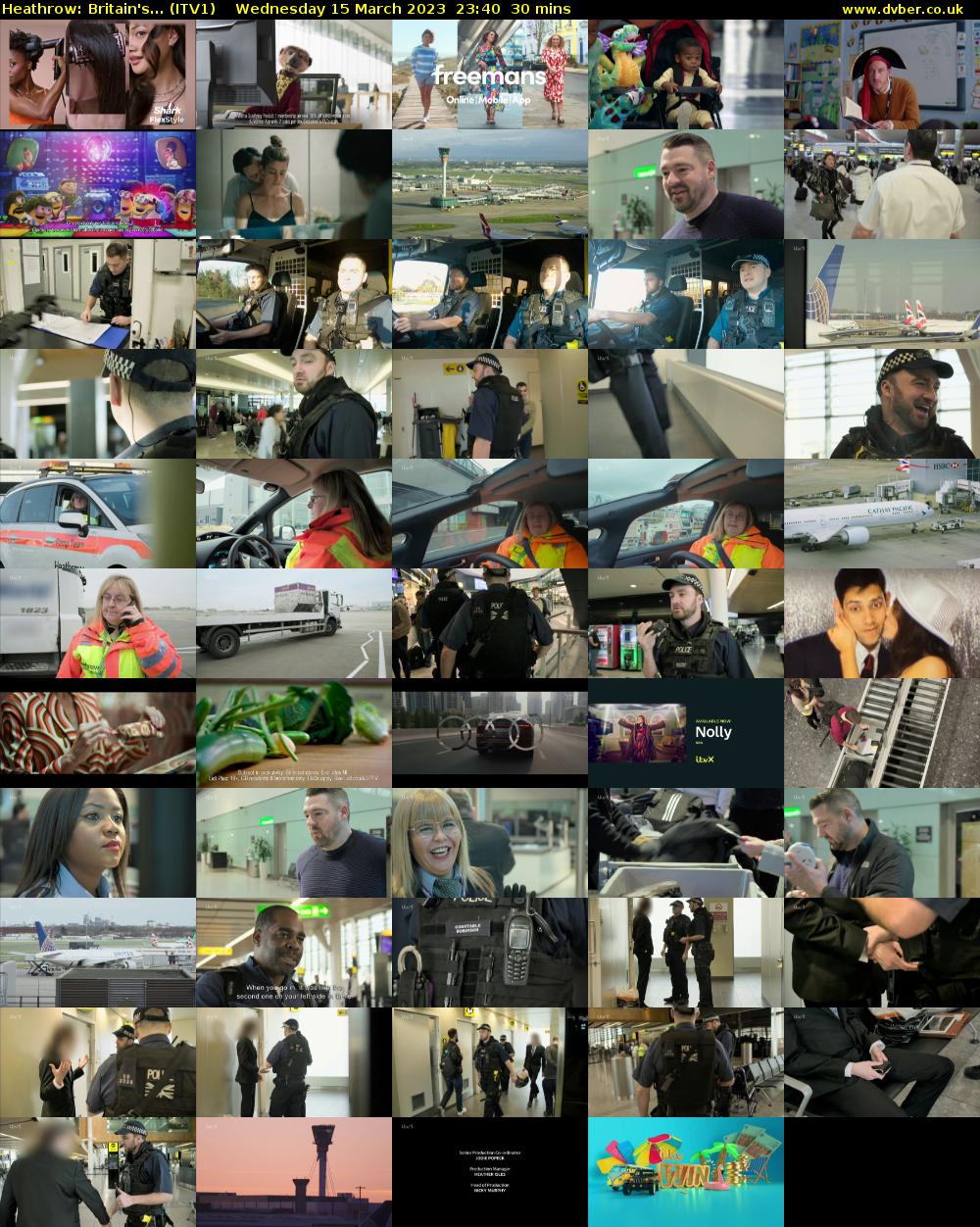 Heathrow: Britain's... (ITV1) Wednesday 15 March 2023 23:40 - 00:10