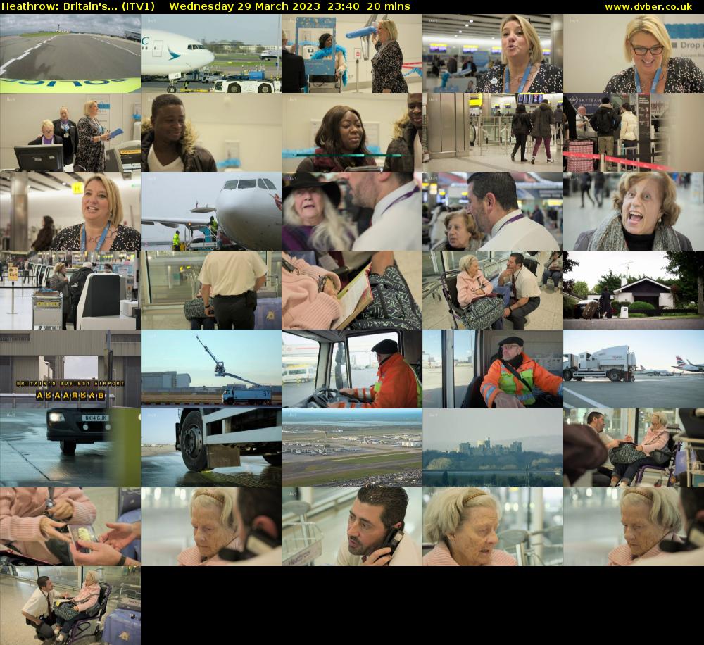 Heathrow: Britain's... (ITV1) Wednesday 29 March 2023 23:40 - 00:00