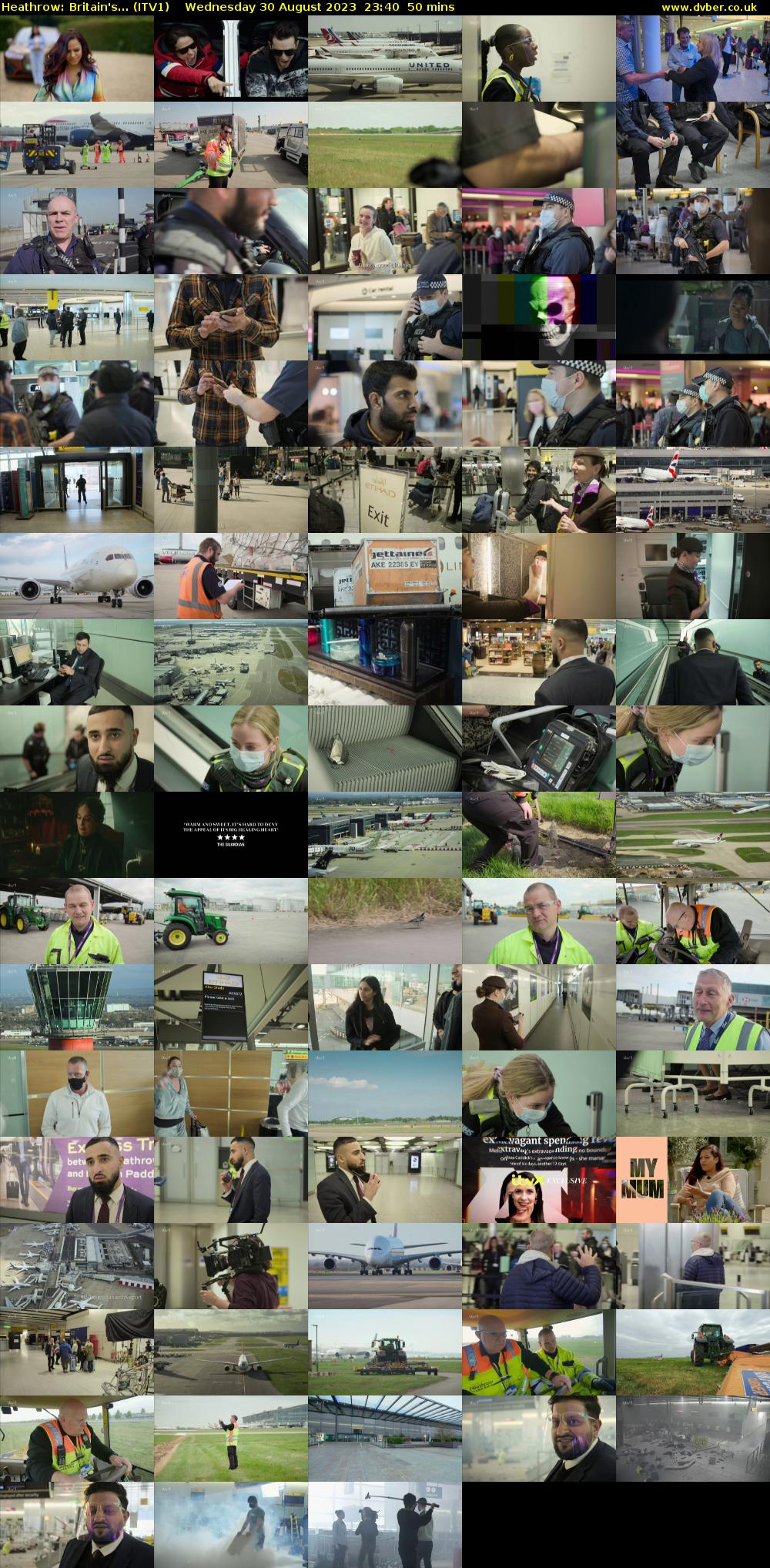 Heathrow: Britain's... (ITV1) Wednesday 30 August 2023 23:40 - 00:30