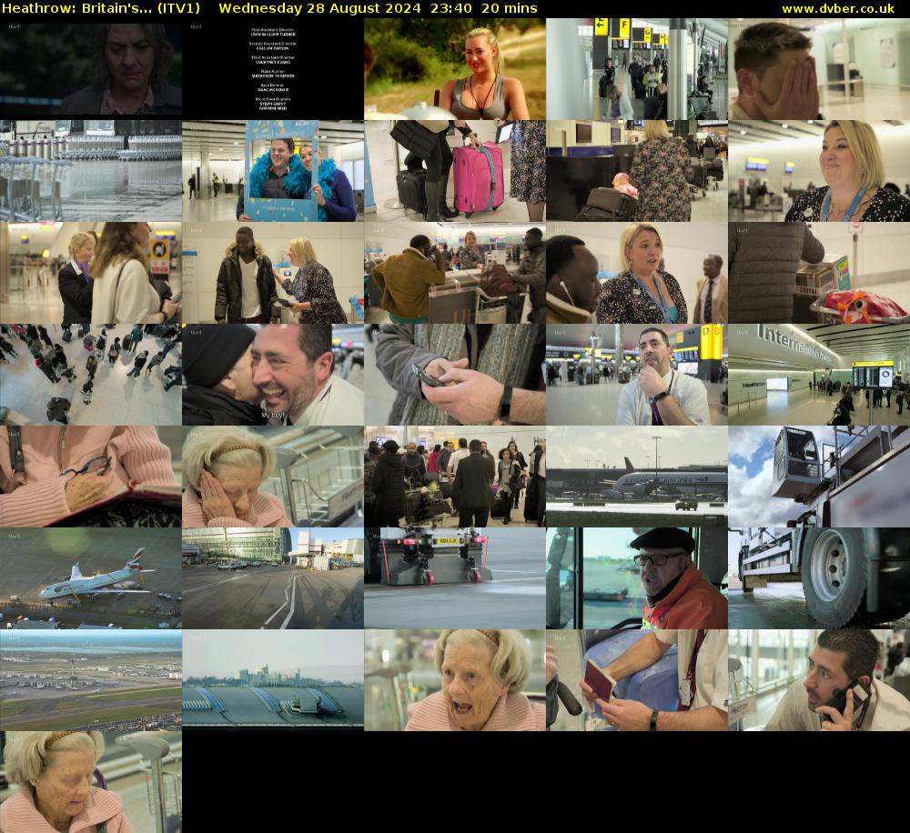 Heathrow: Britain's... (ITV1) Wednesday 28 August 2024 23:40 - 00:00