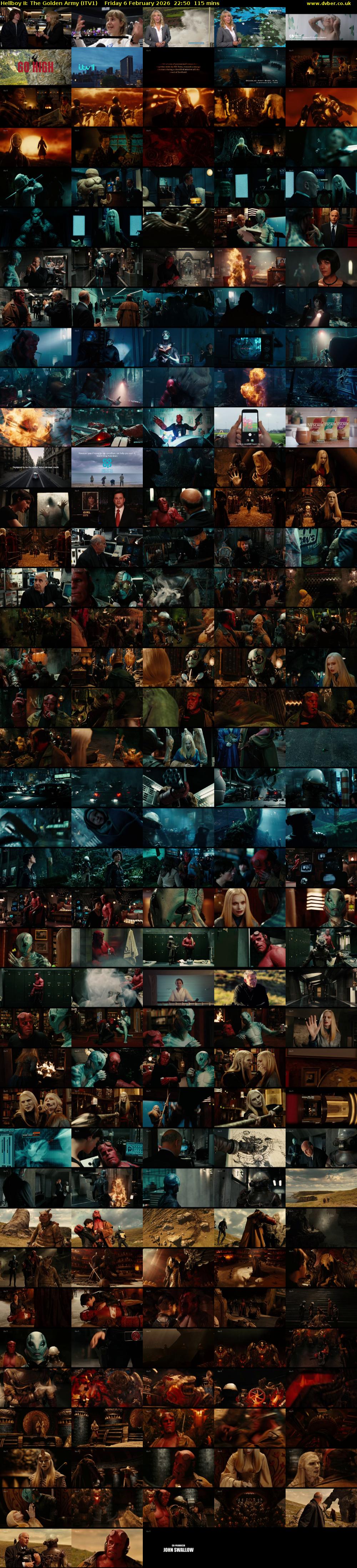 Hellboy II: The Golden Army (ITV1) Friday 6 February 2026 22:50 - 00:45