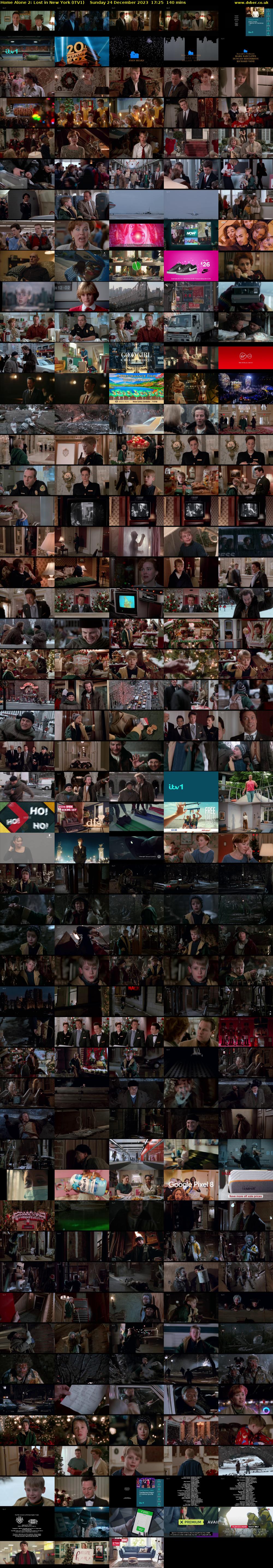 Home Alone 2: Lost in New York (ITV1) Sunday 24 December 2023 17:25 - 19:45