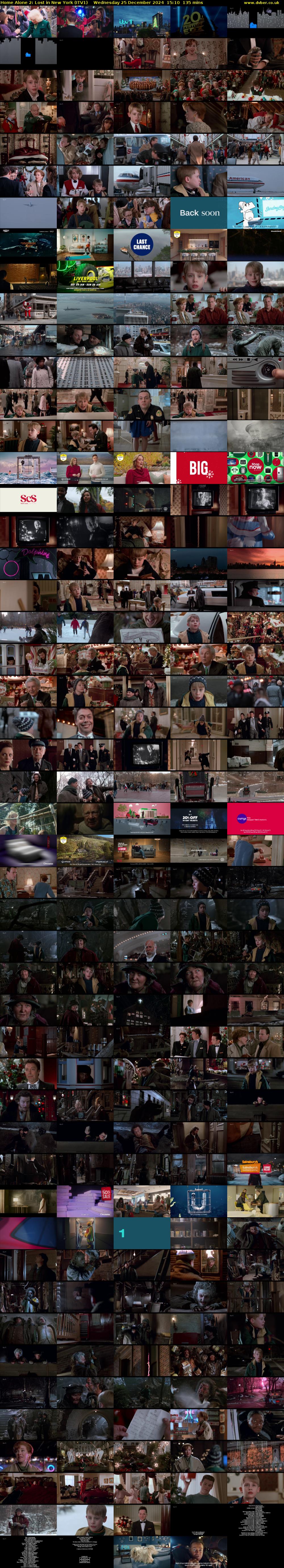 Home Alone 2: Lost in New York (ITV1) Wednesday 25 December 2024 15:10 - 17:25