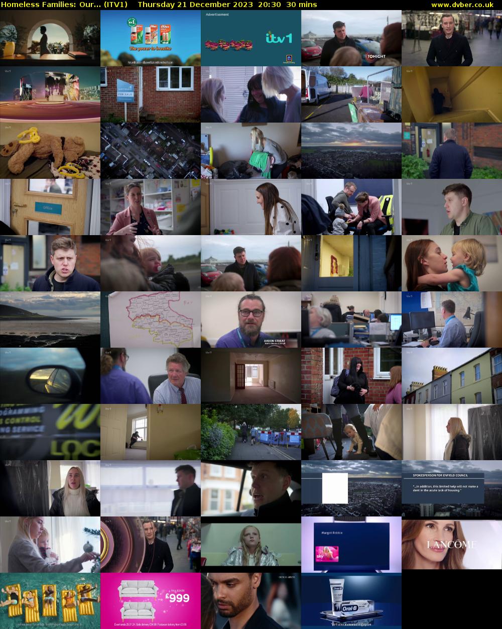 Homeless Families: Our... (ITV1) Thursday 21 December 2023 20:30 - 21:00