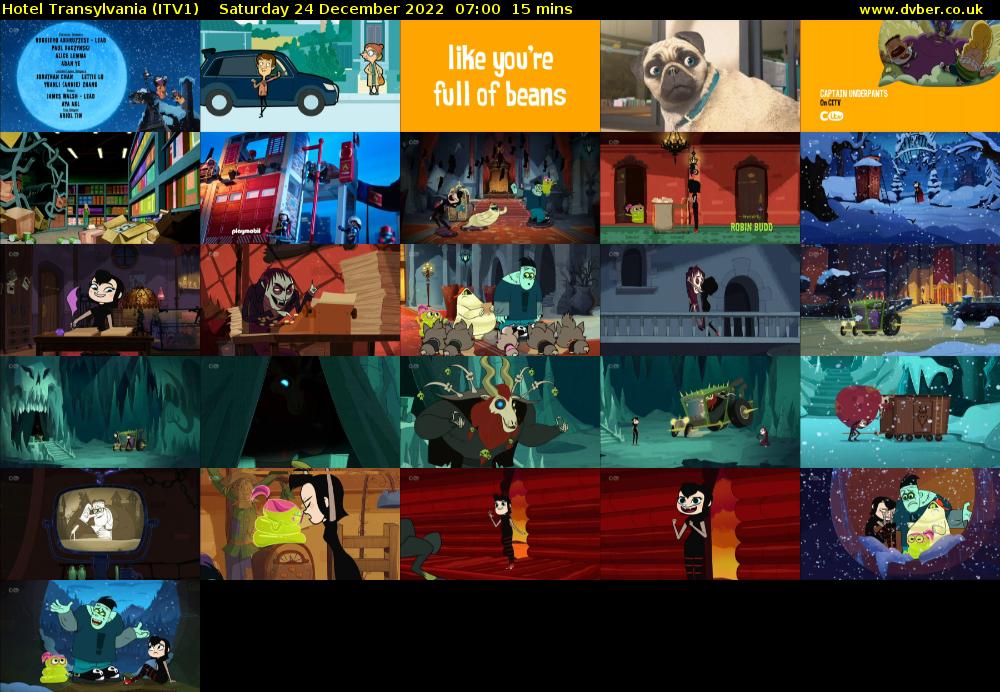 Hotel Transylvania (ITV1) Saturday 24 December 2022 07:00 - 07:15