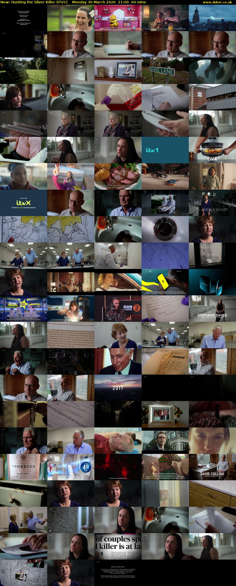 Hunting the Silver Killer (ITV1) Monday 30 March 2026 21:00 - 22:00