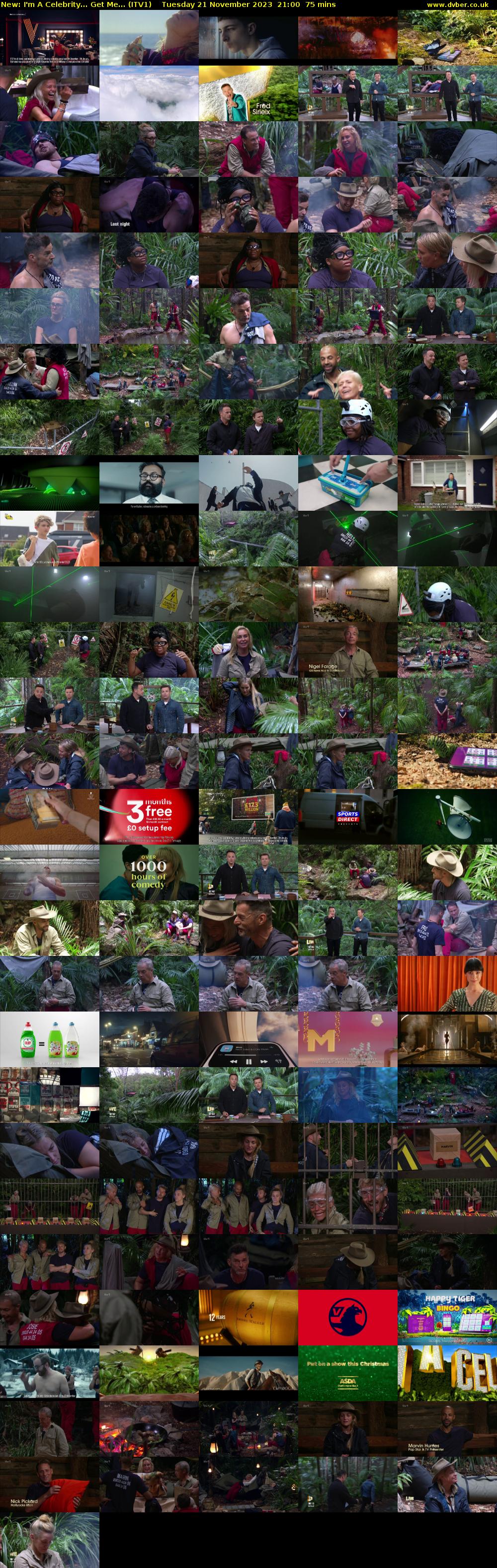 I'm A Celebrity... Get Me... (ITV1) Tuesday 21 November 2023 21:00 - 22:15