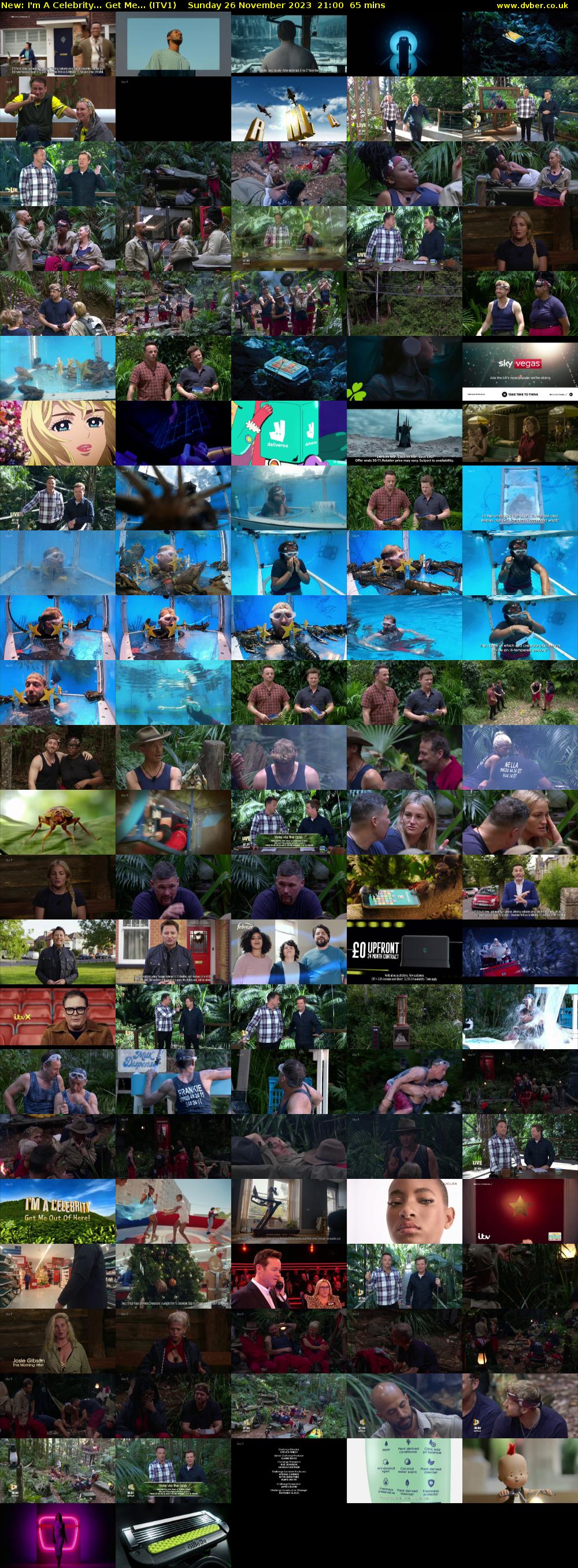 I'm A Celebrity... Get Me... (ITV1) Sunday 26 November 2023 21:00 - 22:05