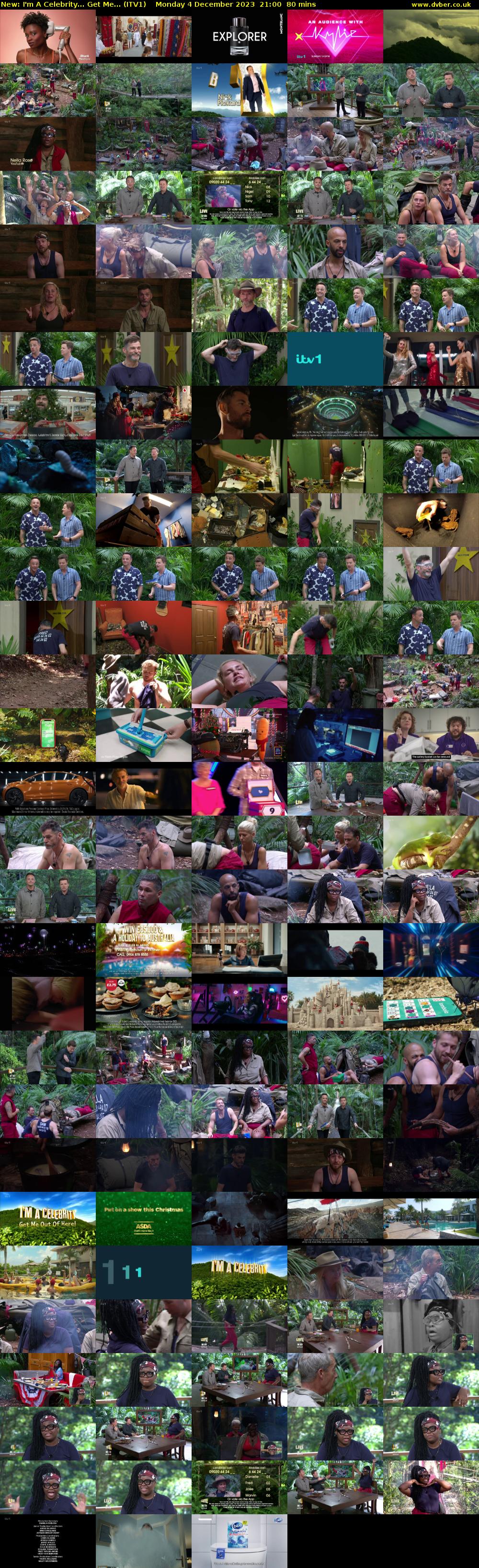 I'm A Celebrity... Get Me... (ITV1) Monday 4 December 2023 21:00 - 22:20