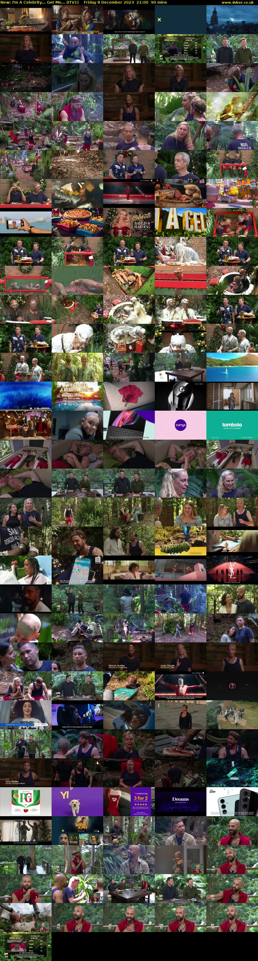 I'm A Celebrity... Get Me... (ITV1) Friday 8 December 2023 21:00 - 22:30