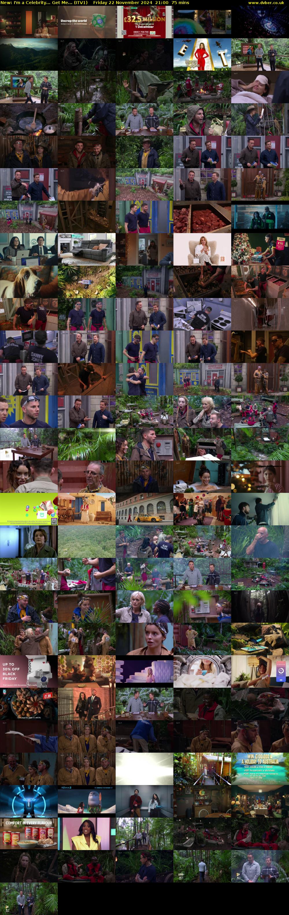 I'm A Celebrity... Get Me... (ITV1) Friday 22 November 2024 21:00 - 22:15