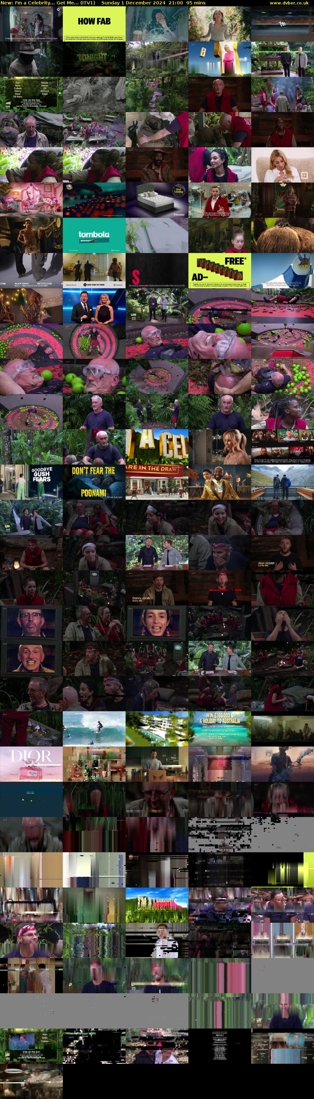 I'm A Celebrity... Get Me... (ITV1) Sunday 1 December 2024 21:00 - 22:35