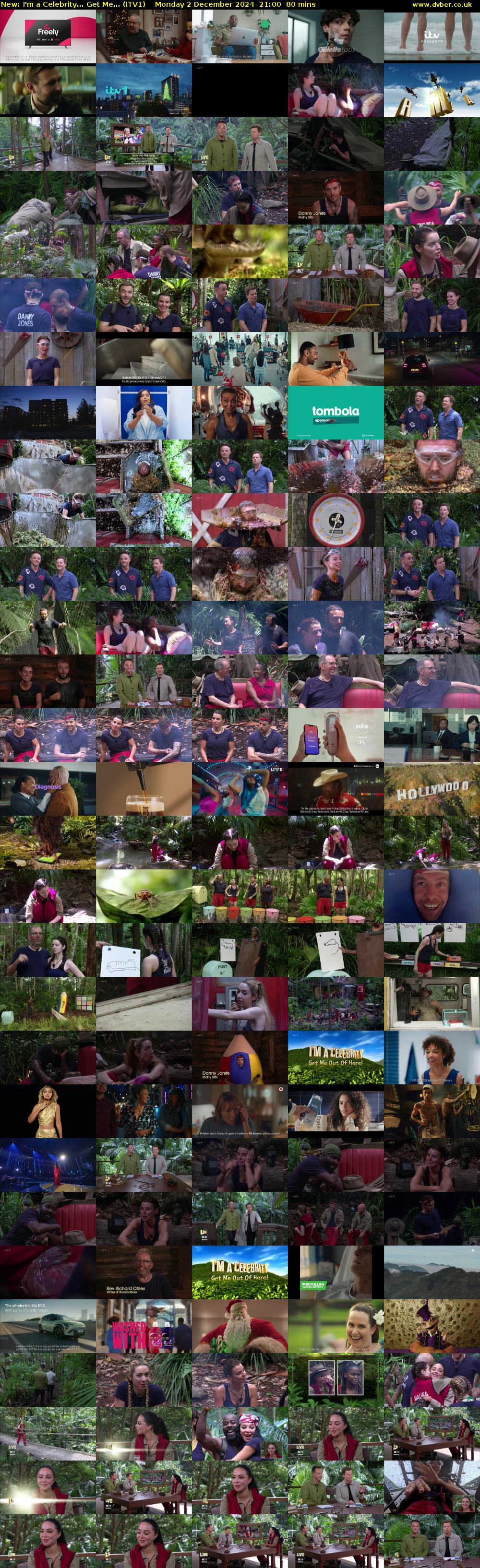 I'm A Celebrity... Get Me... (ITV1) Monday 2 December 2024 21:00 - 22:20