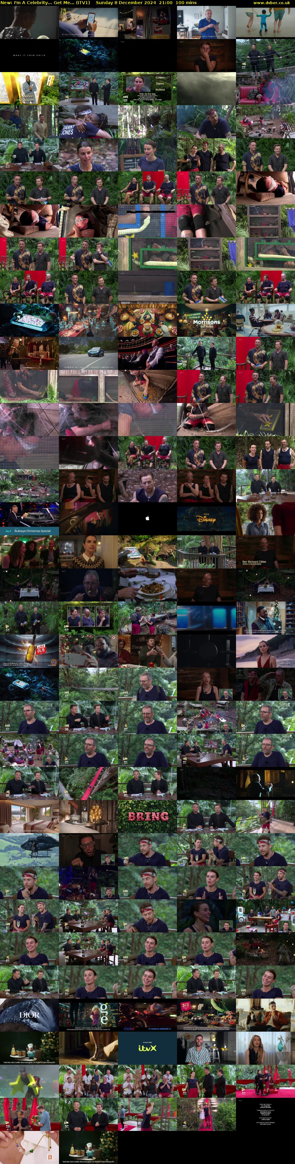 I'm A Celebrity... Get Me... (ITV1) Sunday 8 December 2024 21:00 - 22:40