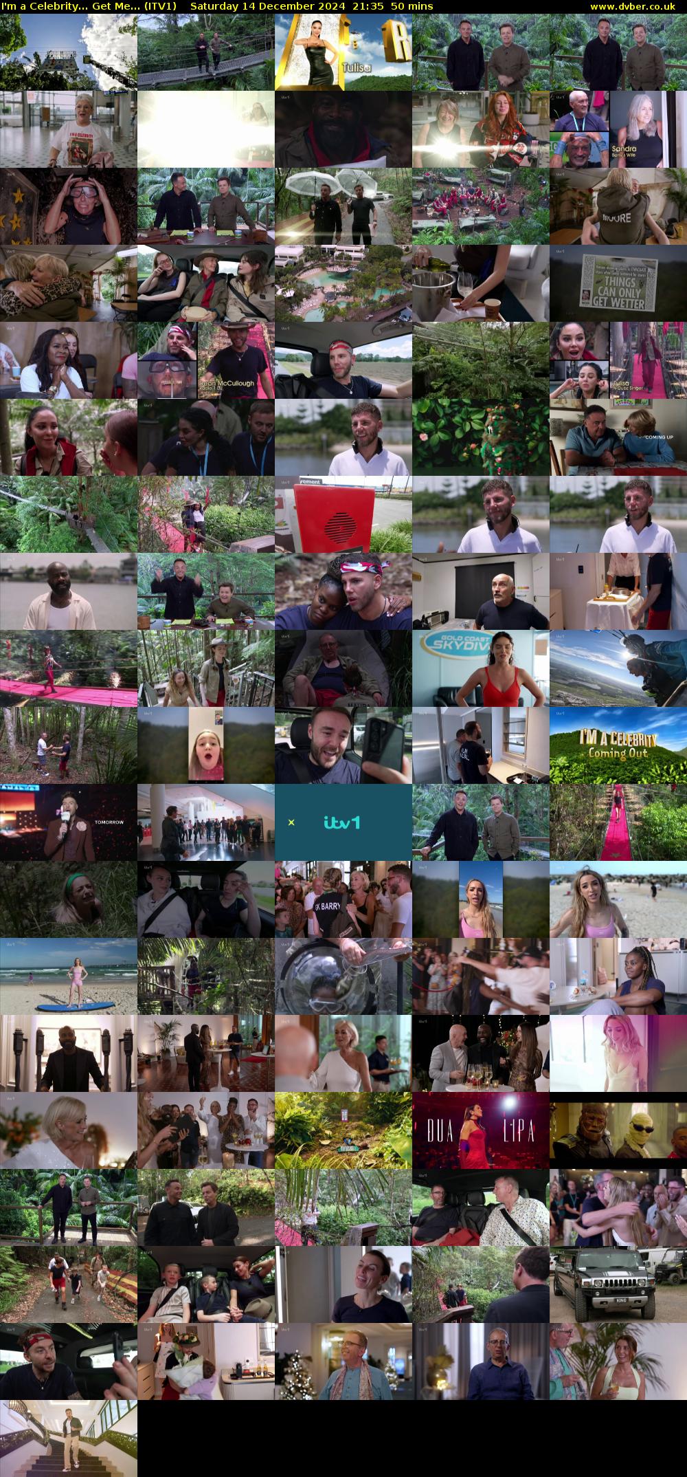 I'm A Celebrity... Get Me... (ITV1) Saturday 14 December 2024 21:35 - 22:25