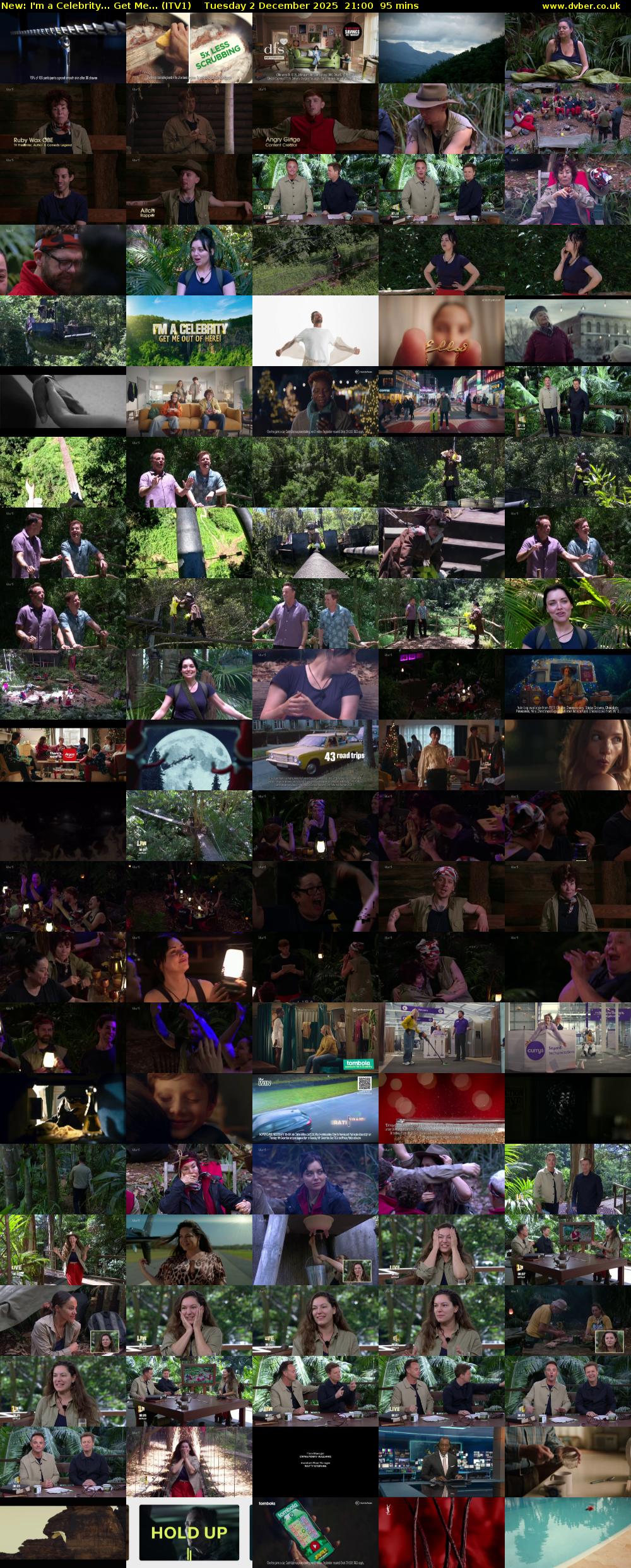 I'm A Celebrity... Get Me... (ITV1) Tuesday 2 December 2025 21:00 - 22:35