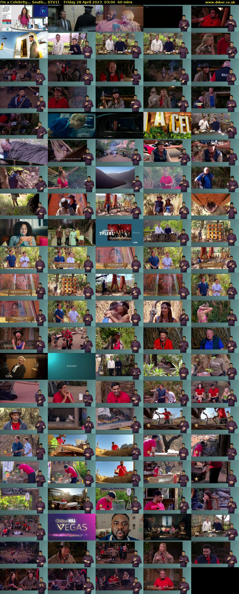 I'm a Celebrity... South... (ITV1) Friday 28 April 2023 03:00 - 04:00