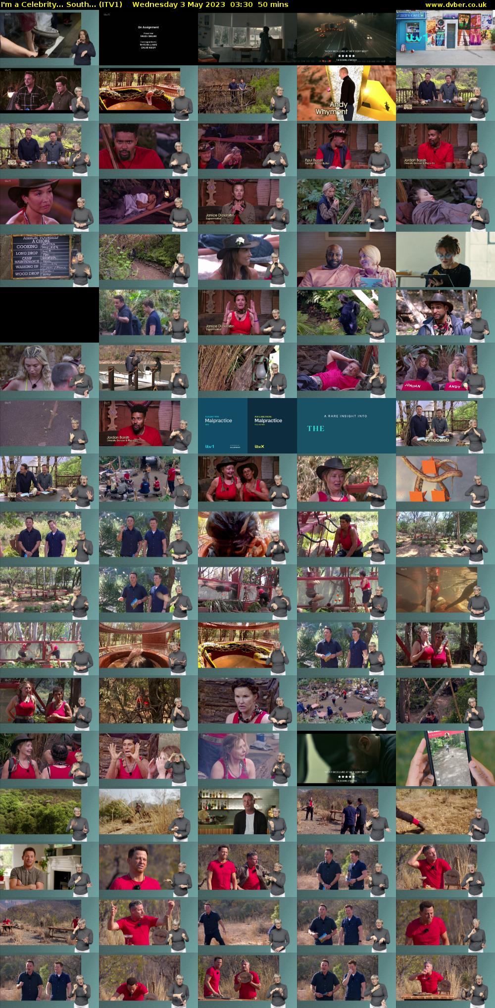 I'm a Celebrity... South... (ITV1) Wednesday 3 May 2023 03:30 - 04:20