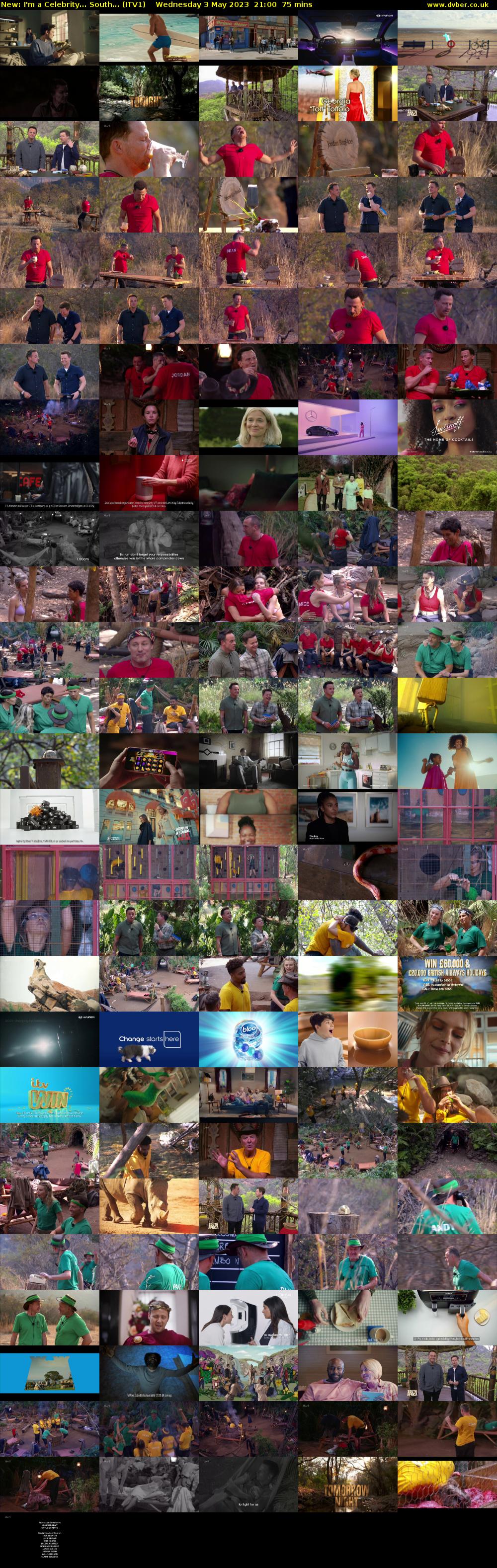 I'm a Celebrity... South... (ITV1) Wednesday 3 May 2023 21:00 - 22:15