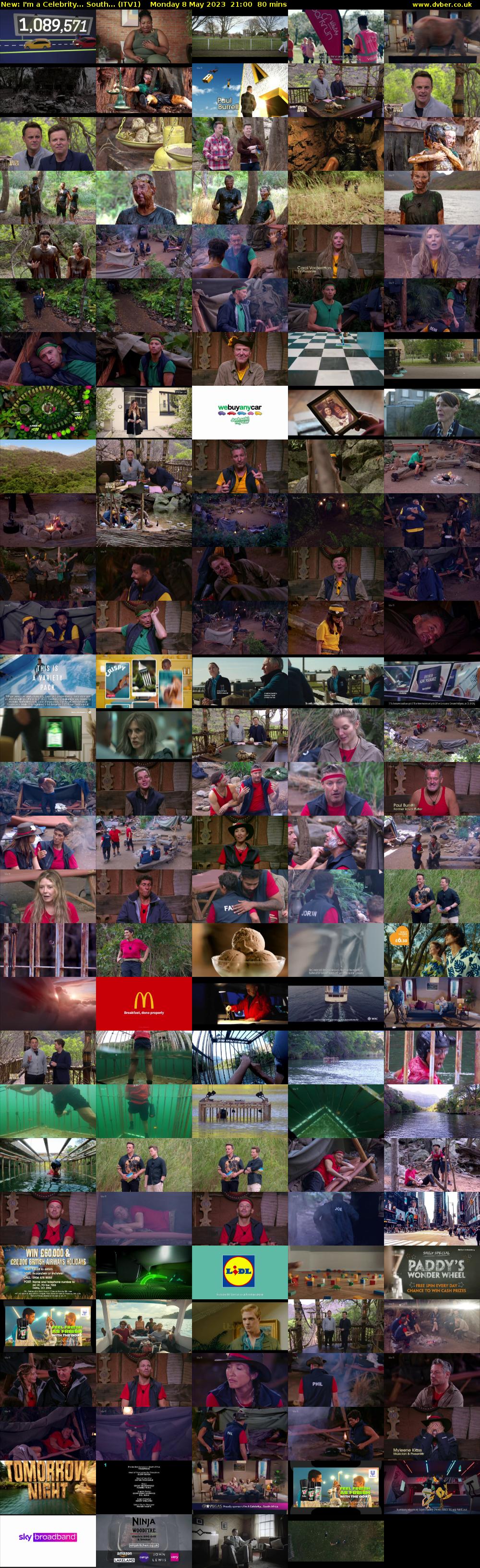 I'm a Celebrity... South... (ITV1) Monday 8 May 2023 21:00 - 22:20