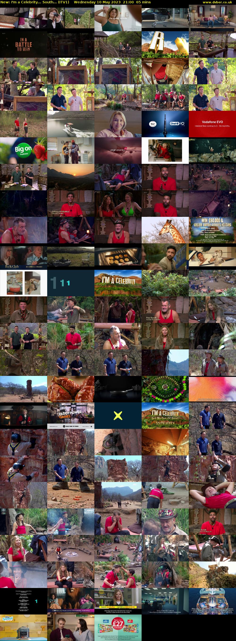 I'm a Celebrity... South... (ITV1) Wednesday 10 May 2023 21:00 - 22:05