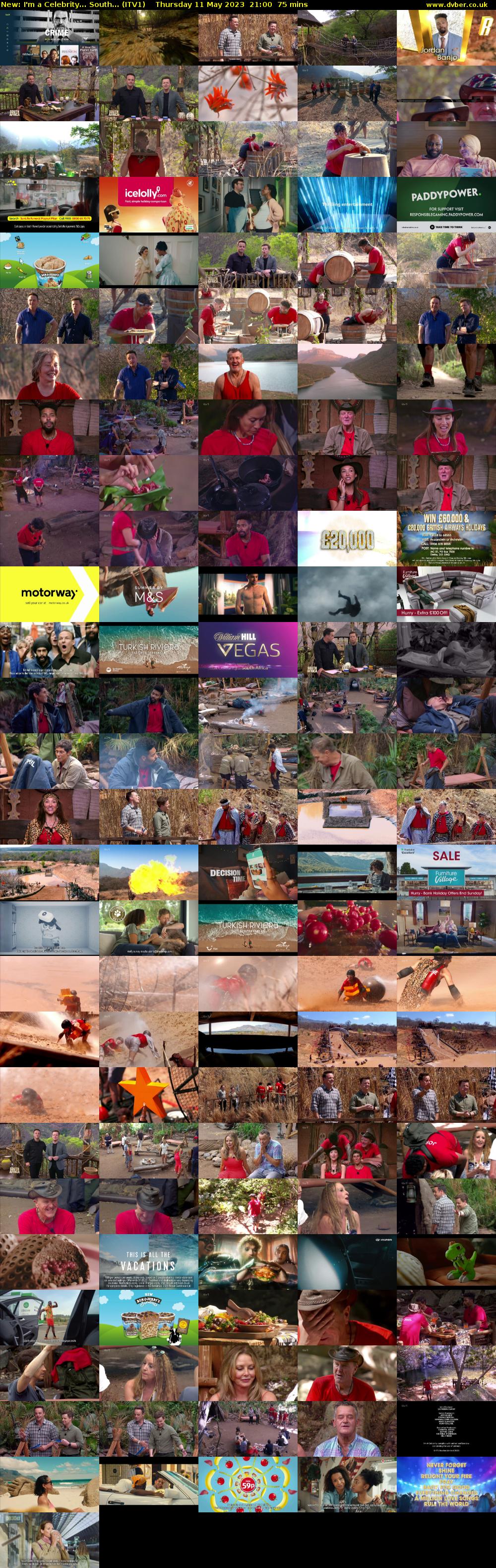 I'm a Celebrity... South... (ITV1) Thursday 11 May 2023 21:00 - 22:15