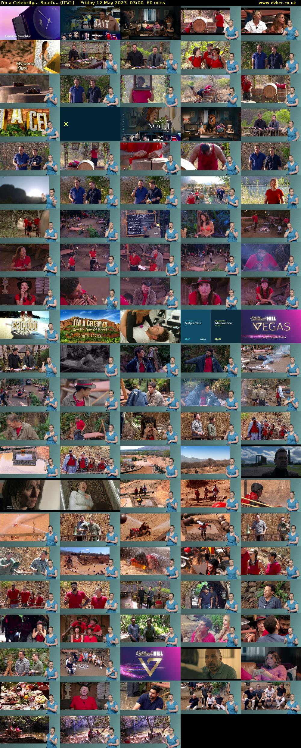 I'm a Celebrity... South... (ITV1) Friday 12 May 2023 03:00 - 04:00