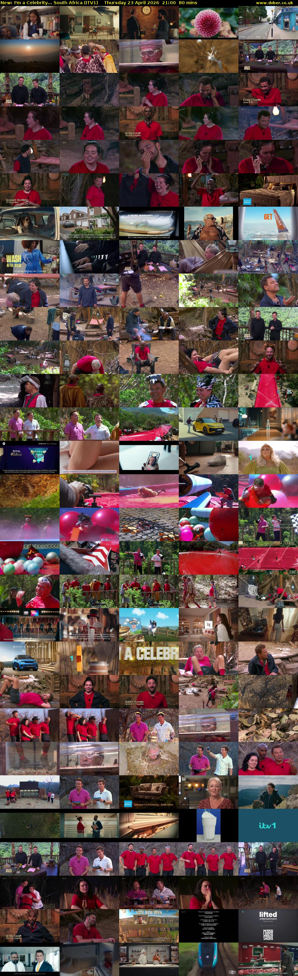 I'm a Celebrity... South Africa (ITV1) Thursday 23 April 2026 21:00 - 22:20