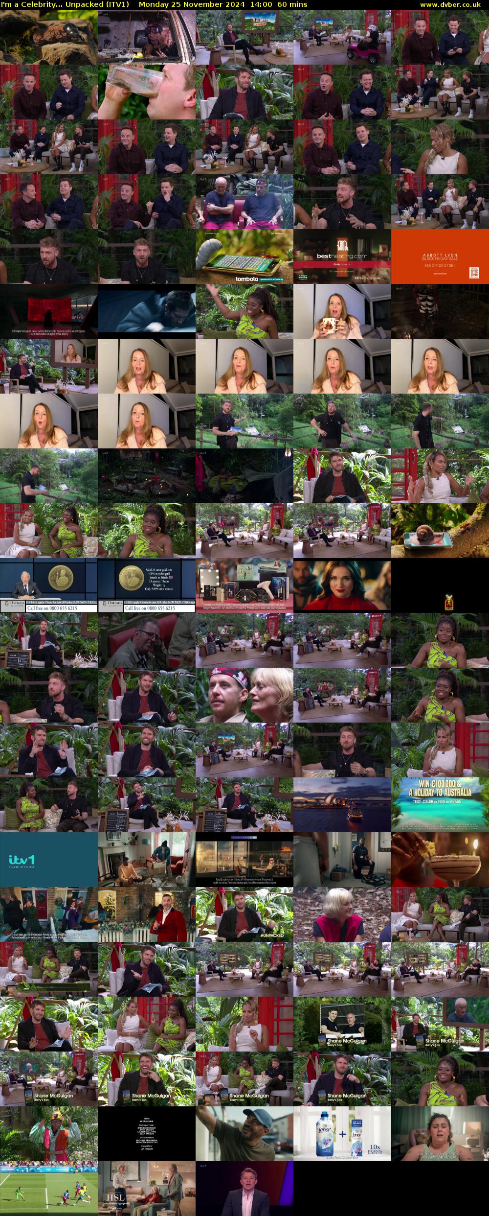 I'm a Celebrity... Unpacked (ITV1) Monday 25 November 2024 14:00 - 15:00