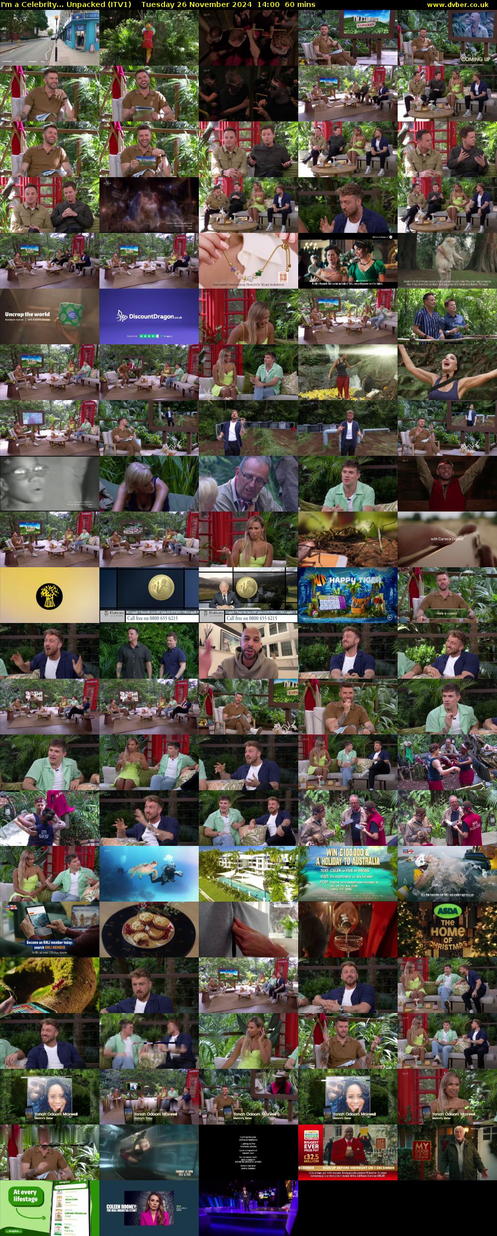 I'm a Celebrity... Unpacked (ITV1) Tuesday 26 November 2024 14:00 - 15:00