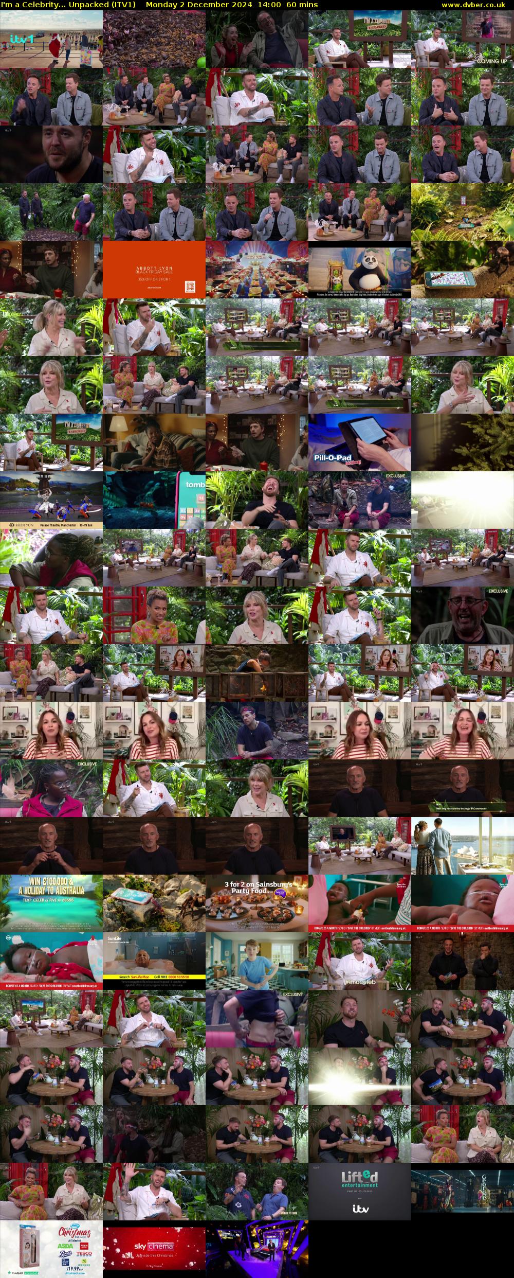 I'm a Celebrity... Unpacked (ITV1) Monday 2 December 2024 14:00 - 15:00