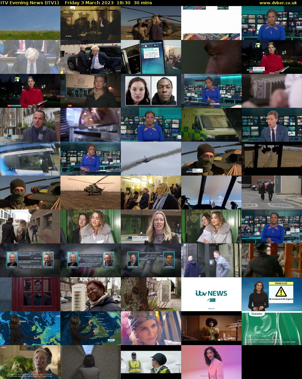 ITV Evening News (ITV1) Friday 3 March 2023 18:30 - 19:00
