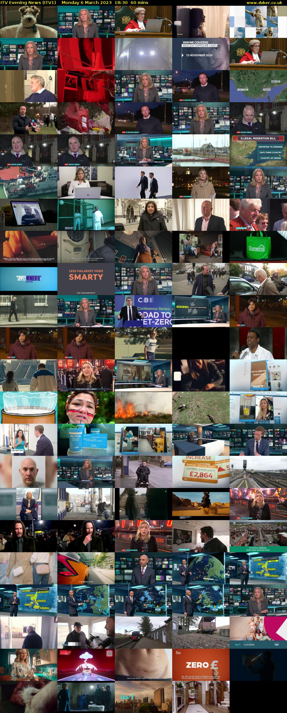 ITV Evening News (ITV1) Monday 6 March 2023 18:30 - 19:30