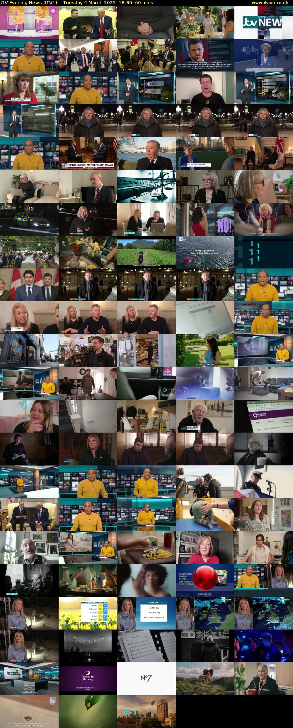 ITV Evening News (ITV1) Tuesday 4 March 2025 18:30 - 19:30