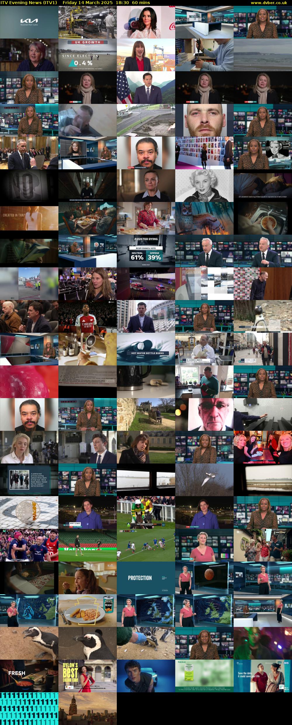 ITV Evening News (ITV1) Friday 14 March 2025 18:30 - 19:30