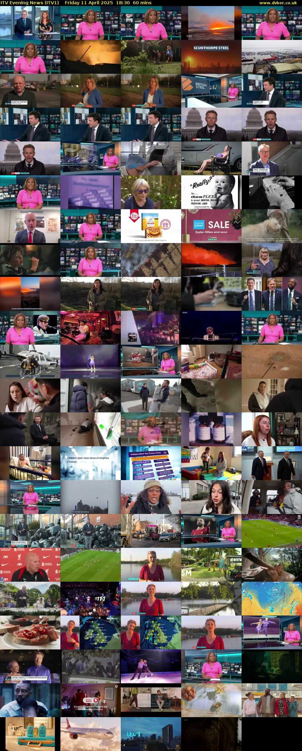 ITV Evening News (ITV1) Friday 11 April 2025 18:30 - 19:30