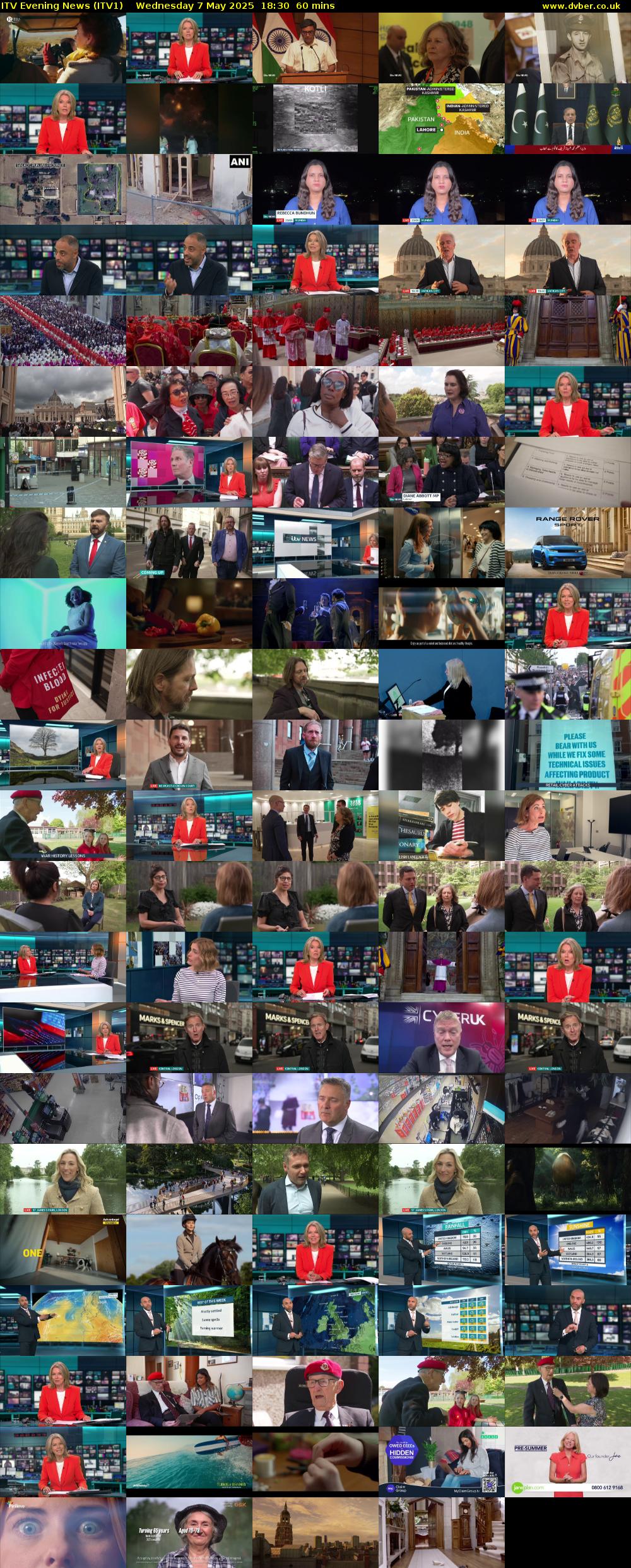 ITV Evening News (ITV1) Wednesday 7 May 2025 18:30 - 19:30