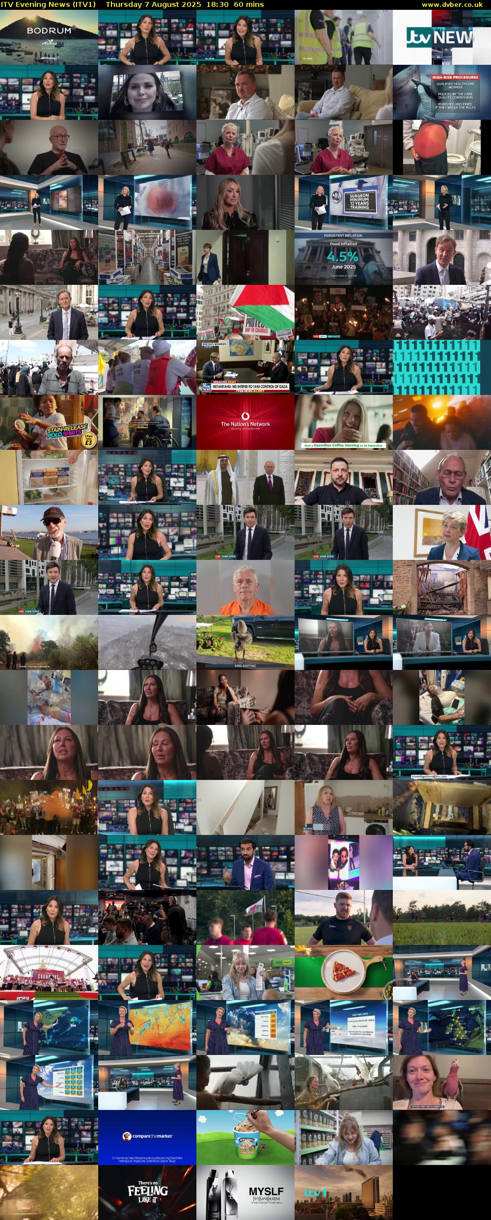 ITV Evening News (ITV1) Thursday 7 August 2025 18:30 - 19:30