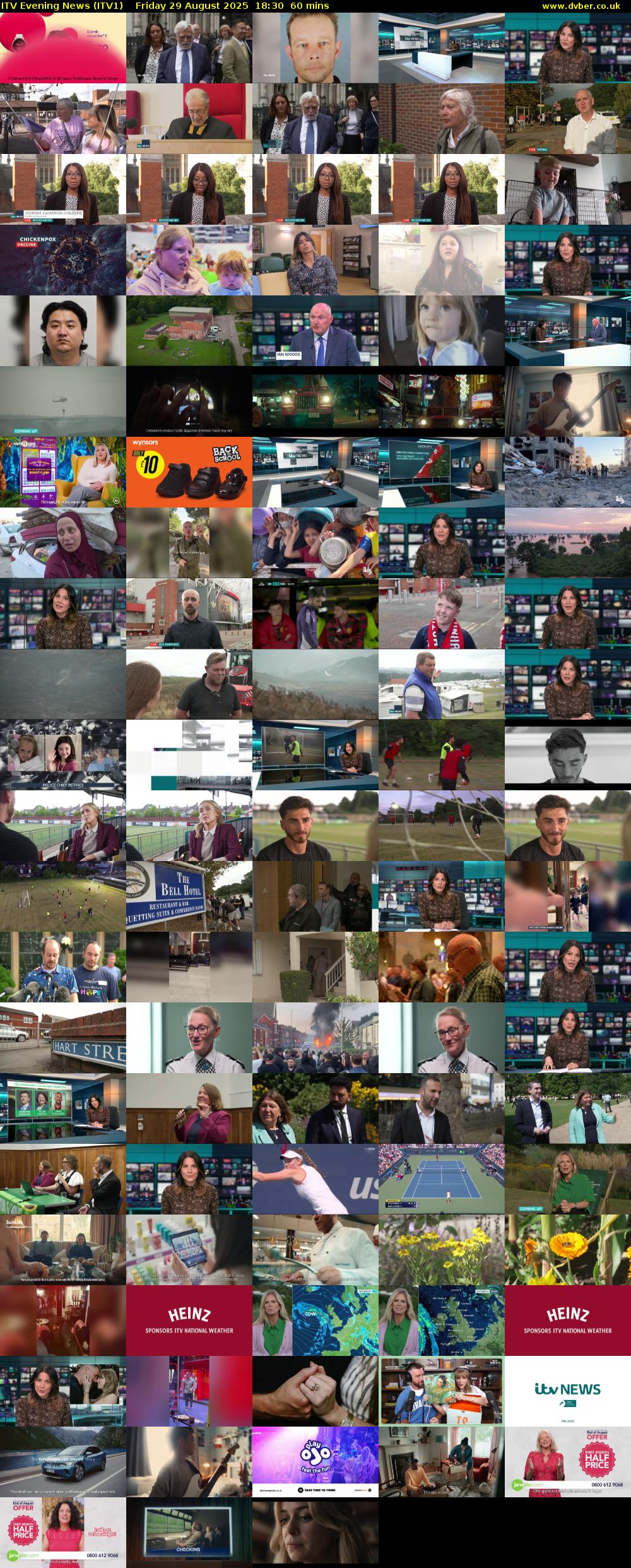ITV Evening News (ITV1) Friday 29 August 2025 18:30 - 19:30
