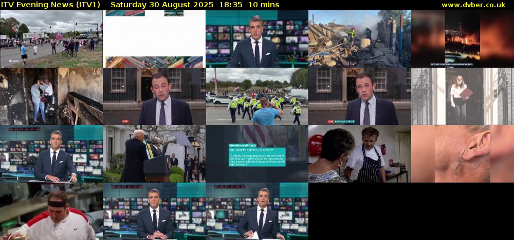 ITV Evening News (ITV1) Saturday 30 August 2025 18:35 - 18:45