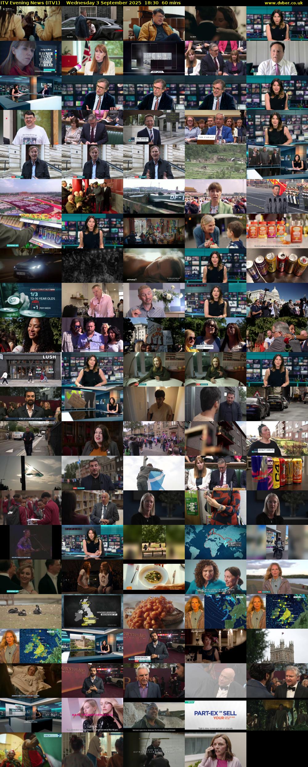 ITV Evening News (ITV1) Wednesday 3 September 2025 18:30 - 19:30