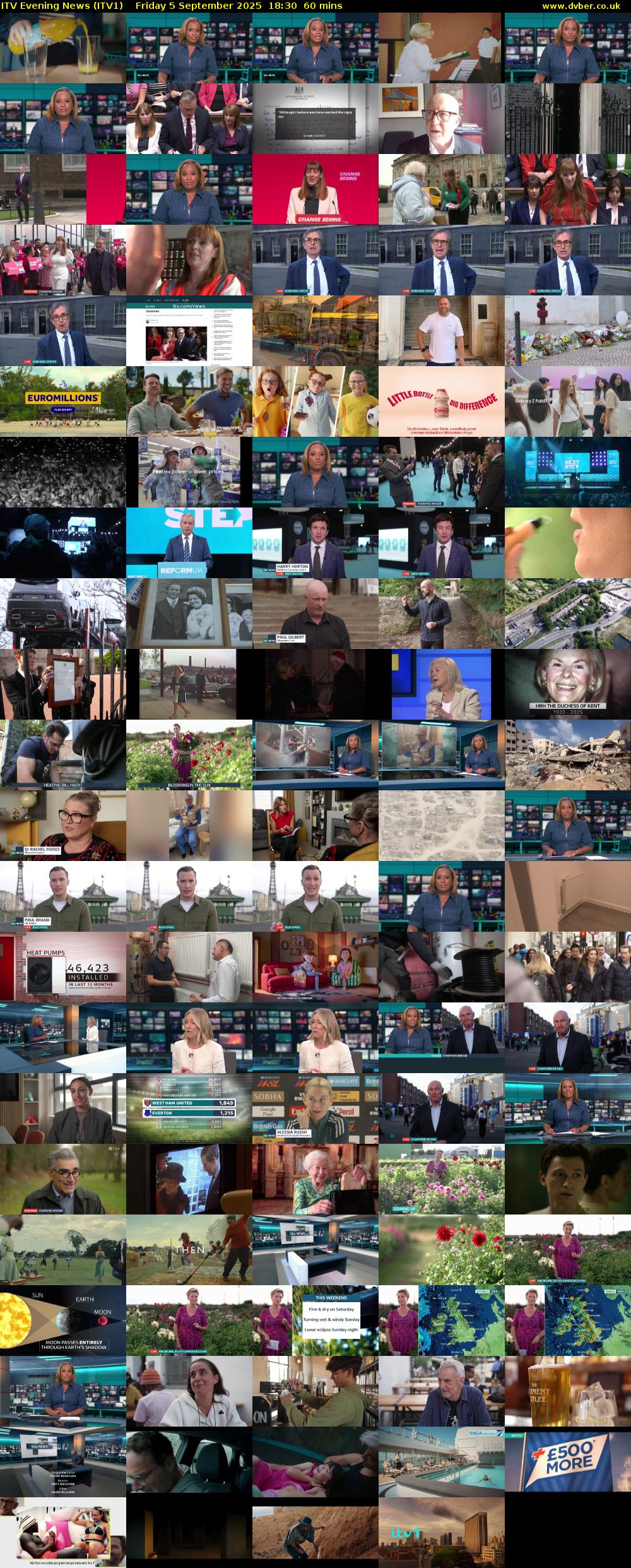 ITV Evening News (ITV1) Friday 5 September 2025 18:30 - 19:30