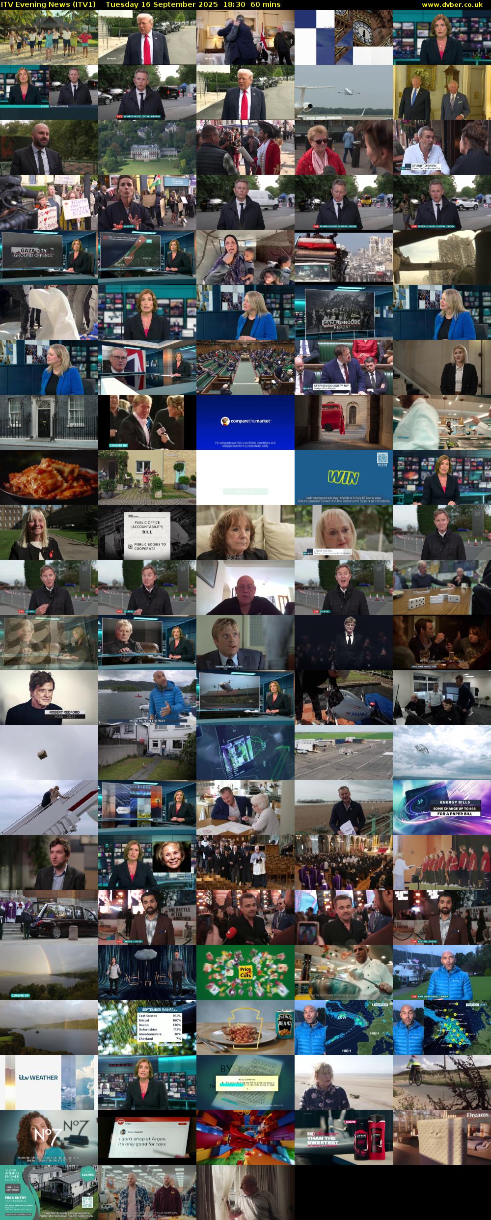 ITV Evening News (ITV1) Tuesday 16 September 2025 18:30 - 19:30