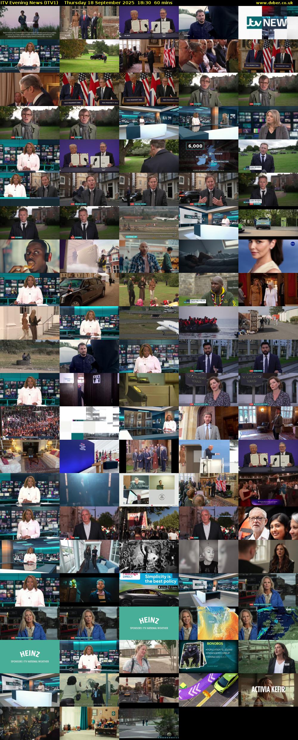 ITV Evening News (ITV1) Thursday 18 September 2025 18:30 - 19:30